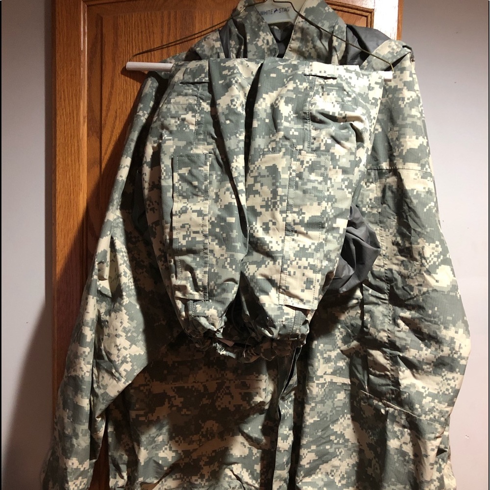 Digital Camo Rain Gear